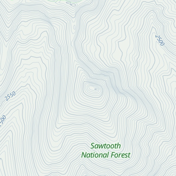 Map of Gunsight Peak