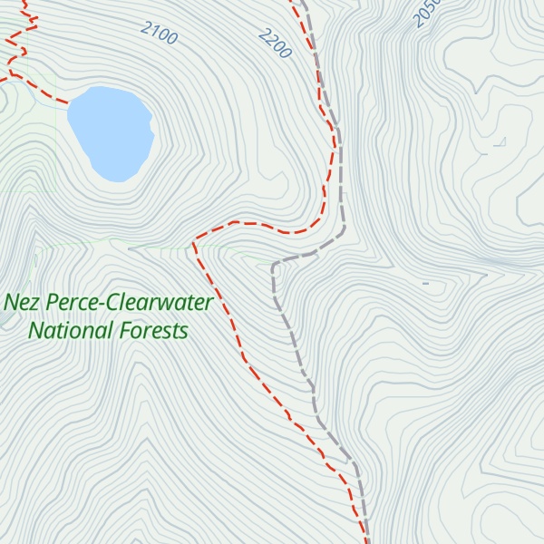 Map of Graves Peak