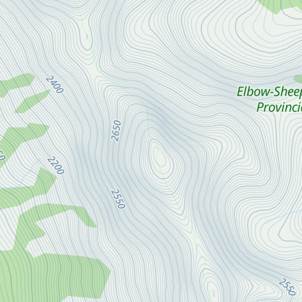 Map of Mount Blane