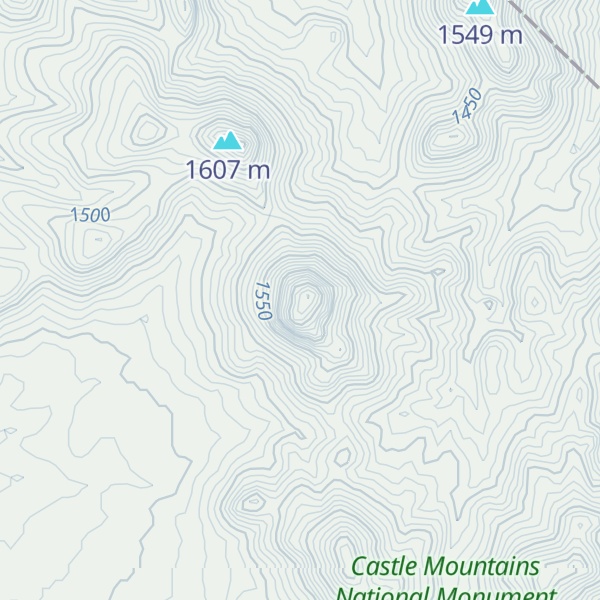 Map of Hart Peak