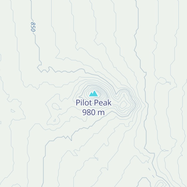 Map of Pilot Peak