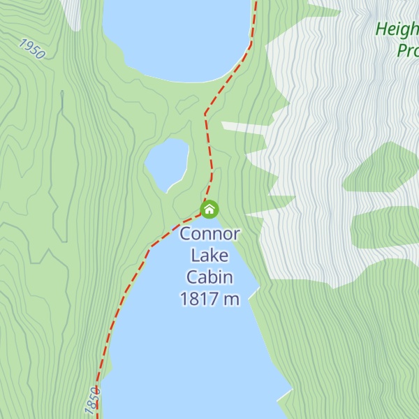 Map of Connor Lake Cabin