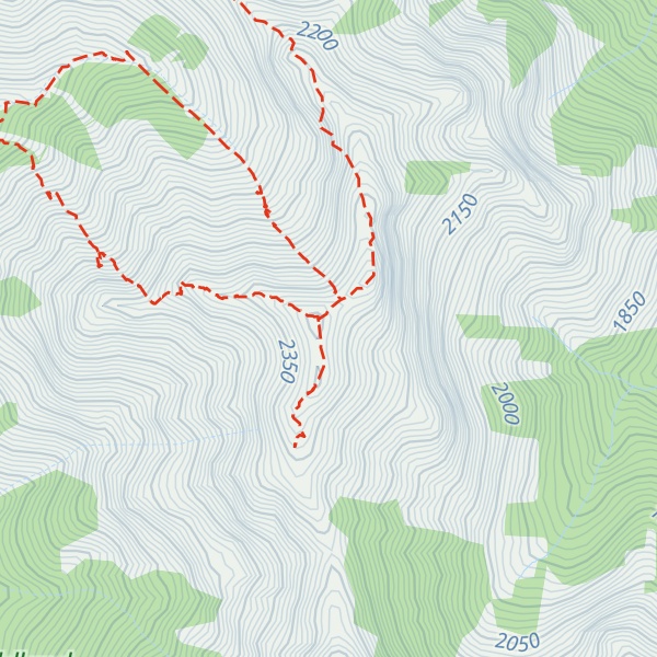 Map of Kananaskis Peak