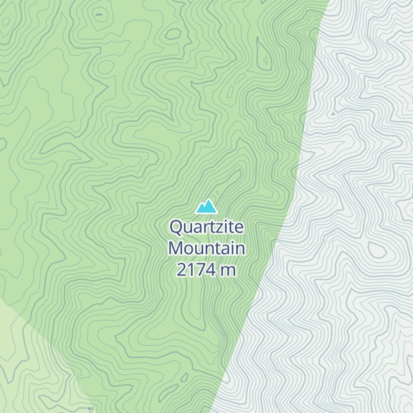 Map of Quartzite Mountain
