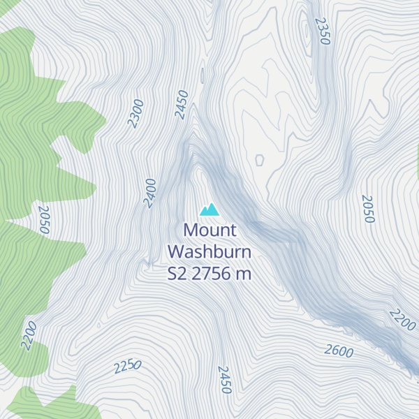 Map of Mount Washburn S2