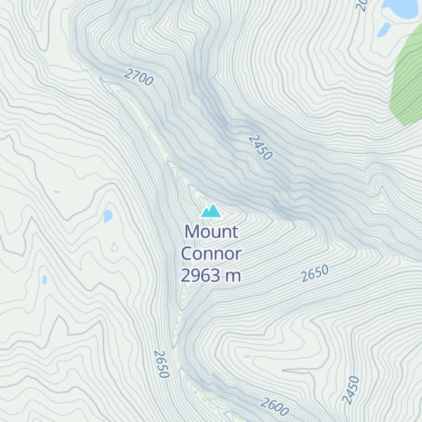 Map of Mount Connor