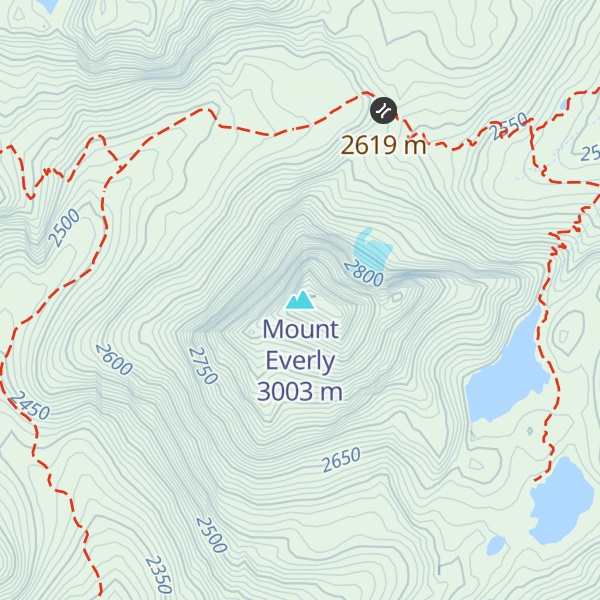 Map of Mount Everly