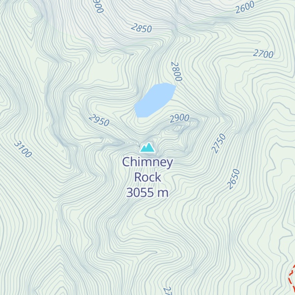 Map of Chimney Rock