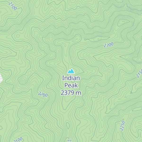 Map of Indian Peak