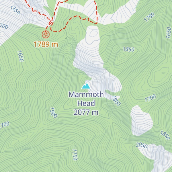 Map of Mammoth Head