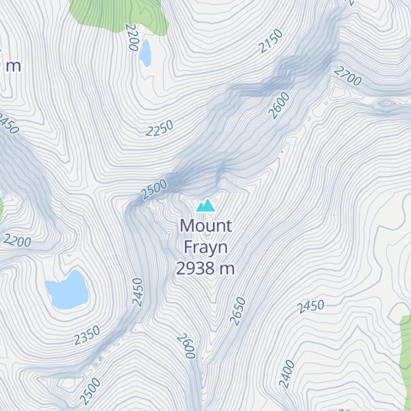 Map of Mount Frayn