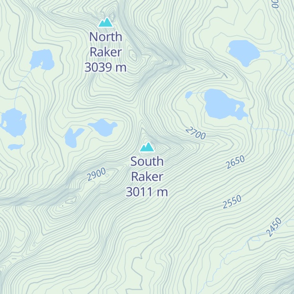 Map of South Raker
