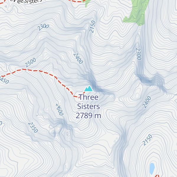 Map of Three Sisters
