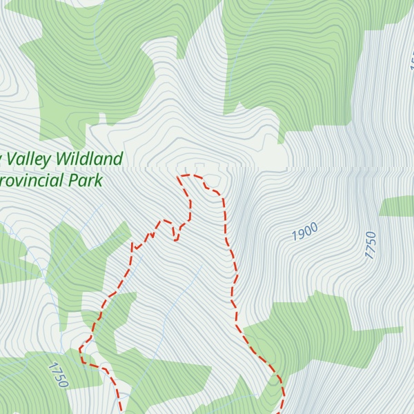 Map of Mary Barclay's Mountain