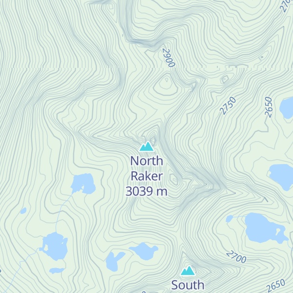 Map of North Raker