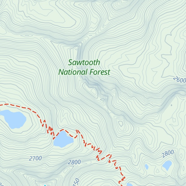Map of Blacknose Mountain