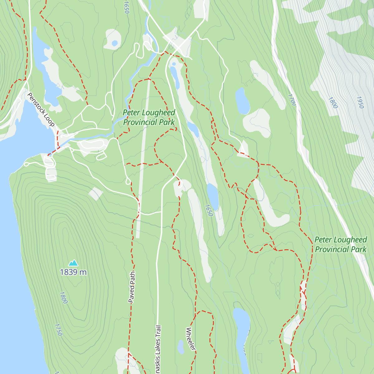 Peter Lougheed Visitor Centre map