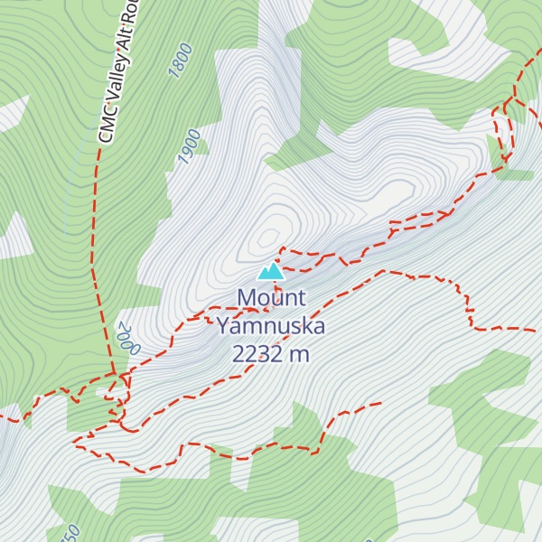 Map of Mount Yamnuska