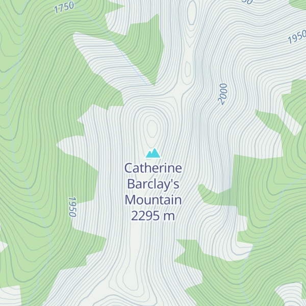 Map of Catherine Barclay's Mountain
