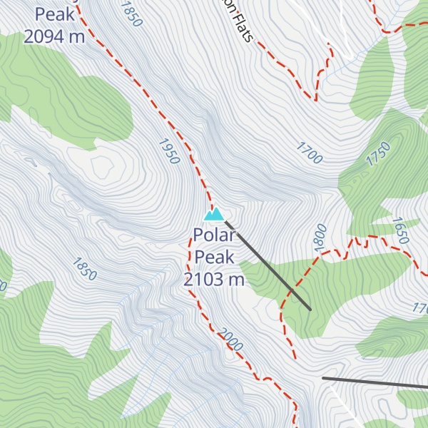 Map of Polar Peak