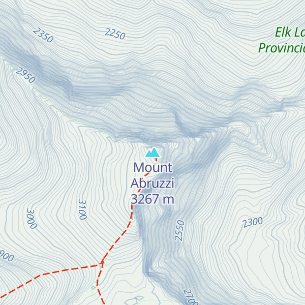 Map of Mount Abruzzi