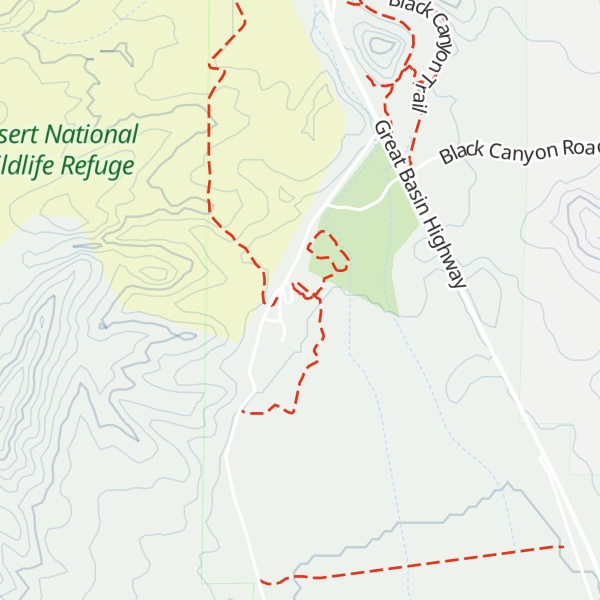 Map of Pahranagat National Wildlife Refuge Visitor Center