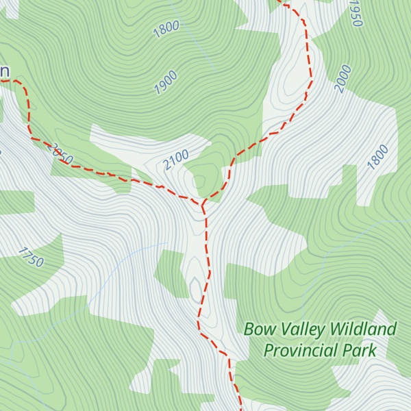 Map of Grant MacEwan Peak