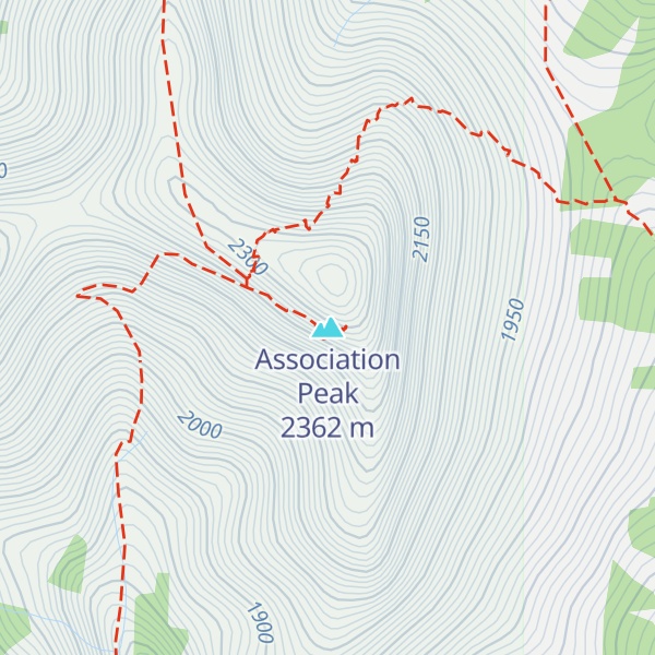 Map of Association Peak