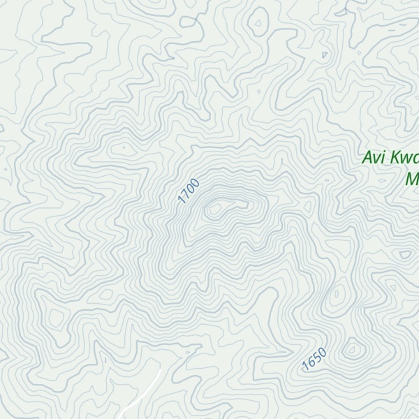 Map of Crescent Peak