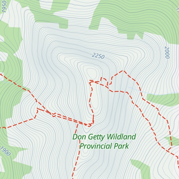 Map of End Mountain