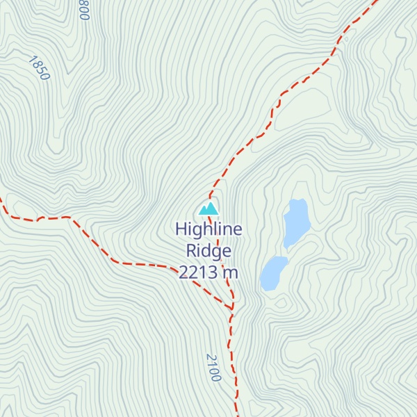 Map of Highline Ridge