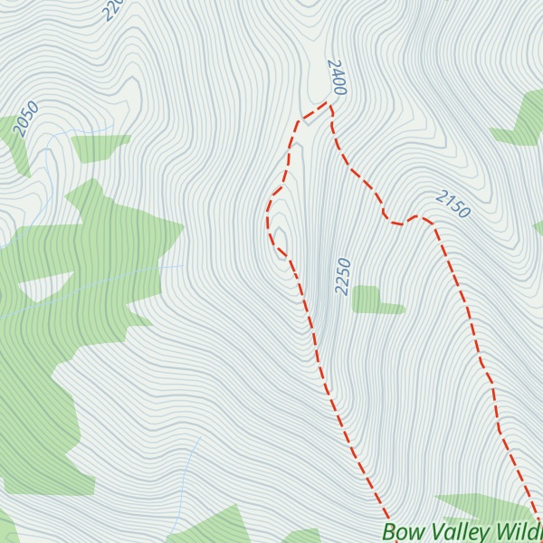 Map of Mount Lorette