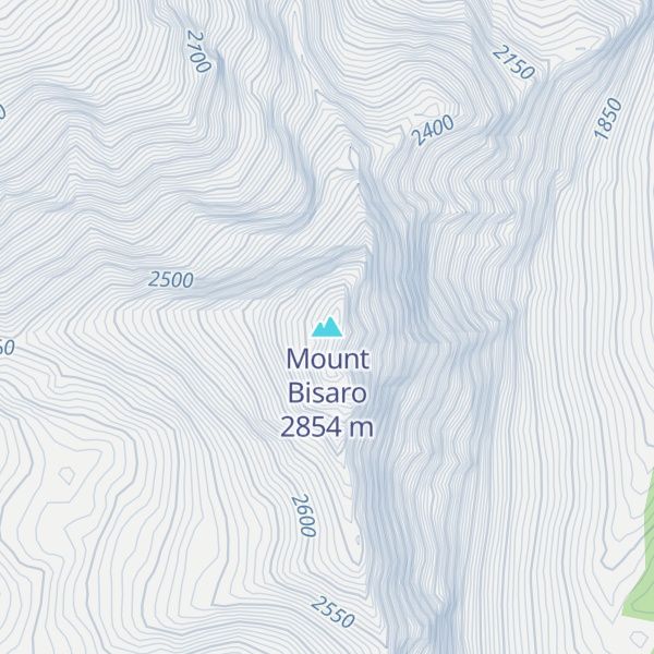 Map of Mount Bisaro