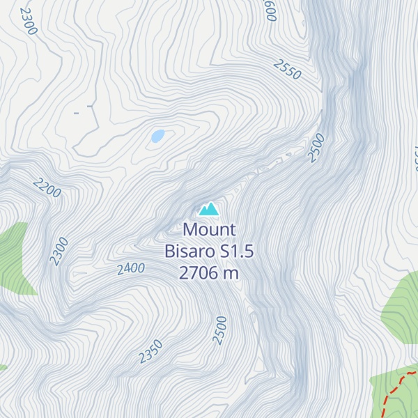 Map of Mount Bisaro S1.5