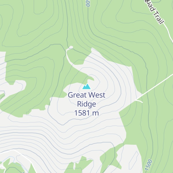 Map of Great West Ridge