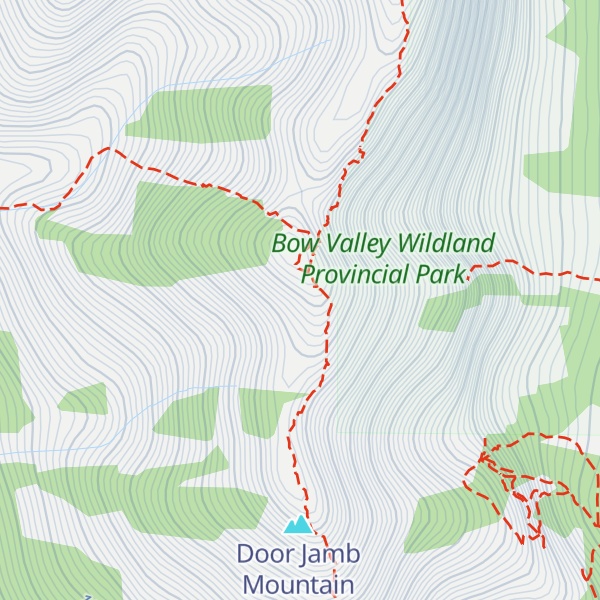 Map of Loder Peak