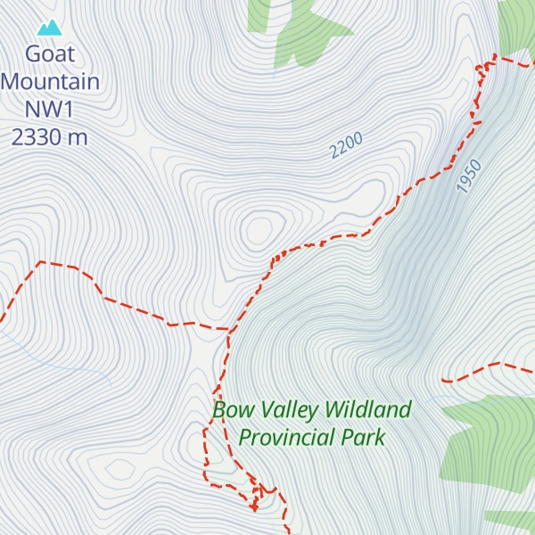 Map of Goat Mountain