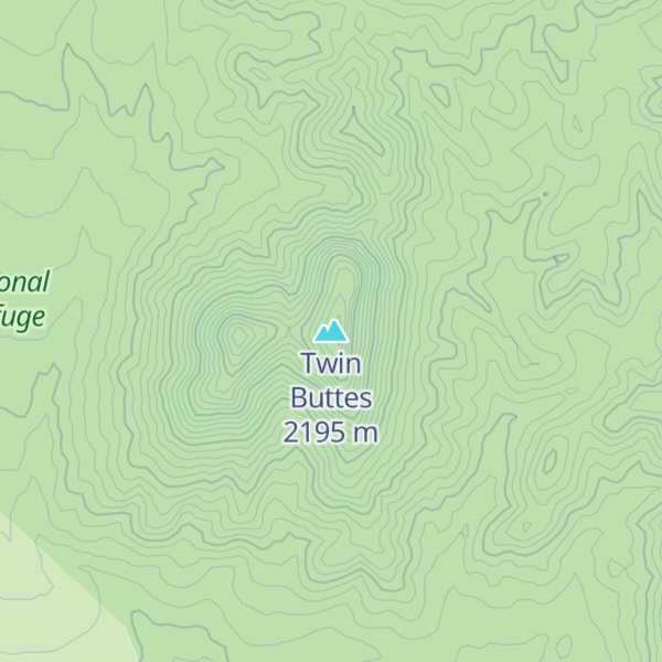 Map of Twin Buttes