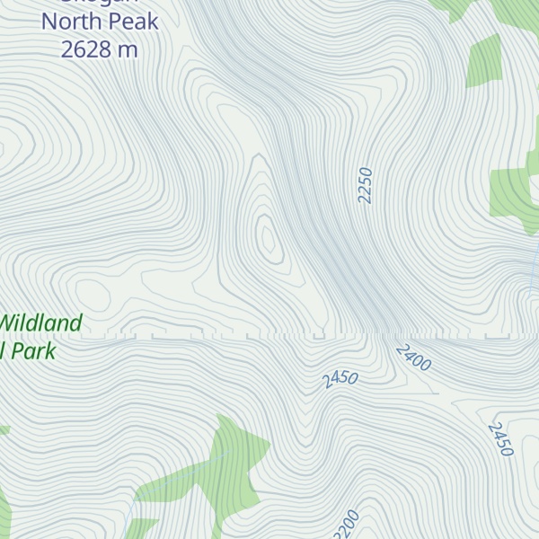 Map of Skogan Peak