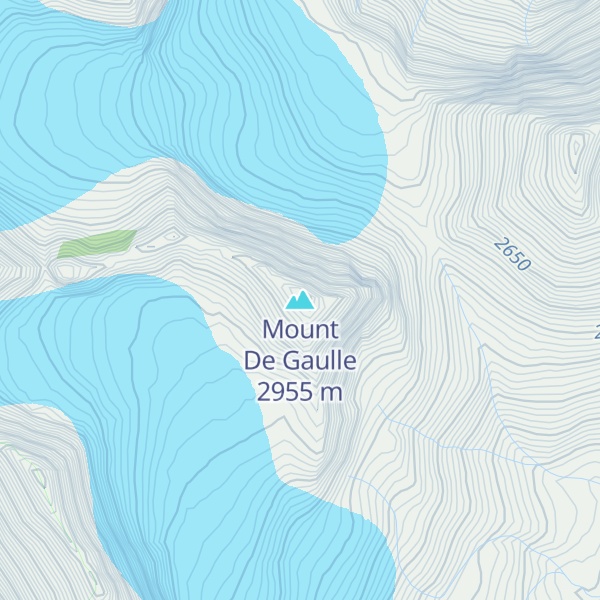 Map of Mount De Gaulle