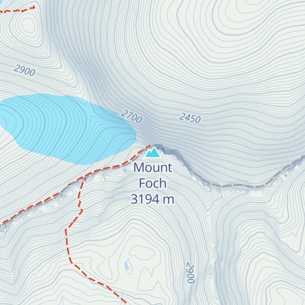 Map of Mount Foch