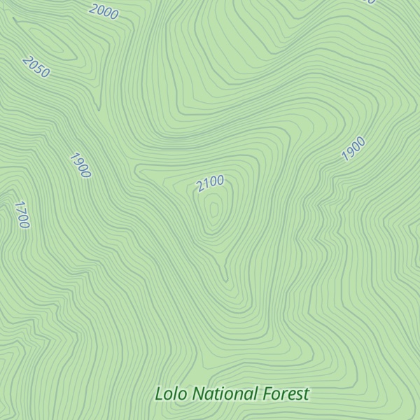 Map of Priscilla Peak