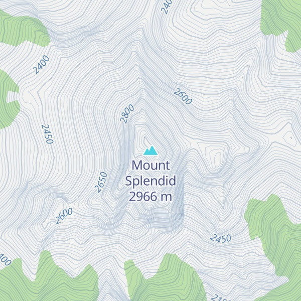 Map of Mount Splendid