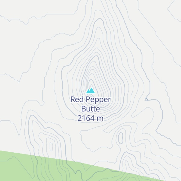 Map of Red Pepper Butte
