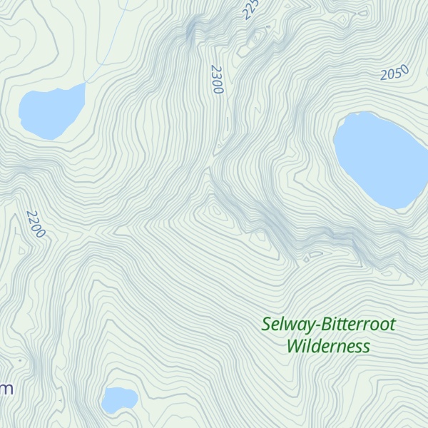 Map of East Peak