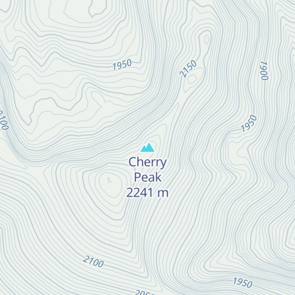 Map of Cherry Peak