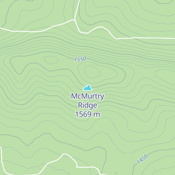 Map of McMurtry Ridge