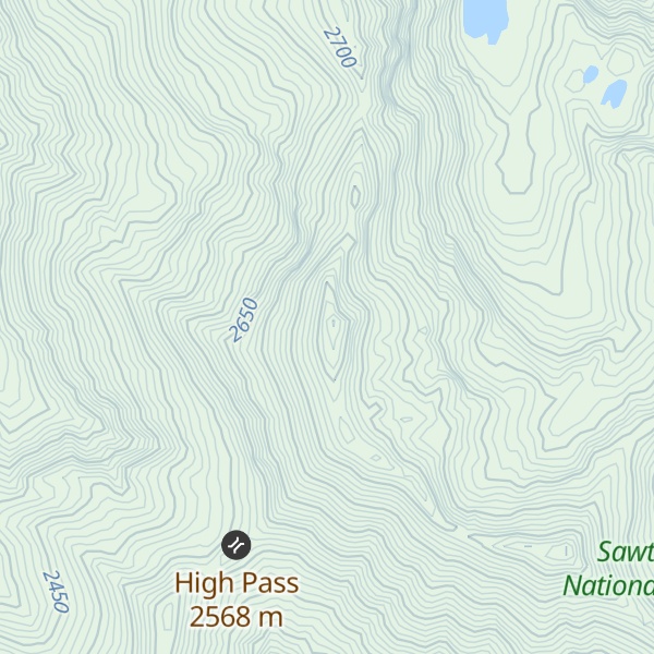 Map of Tackobe Mountain