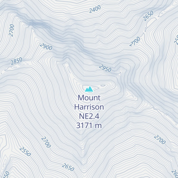 Map of Mount Harrison NE2.4