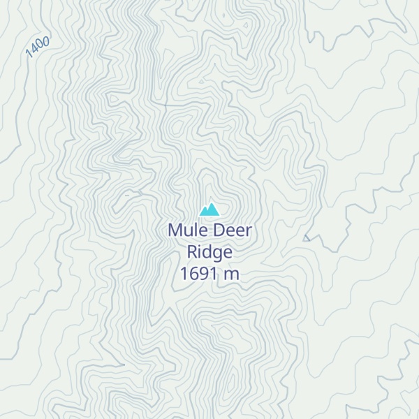 Map of Mule Deer Ridge